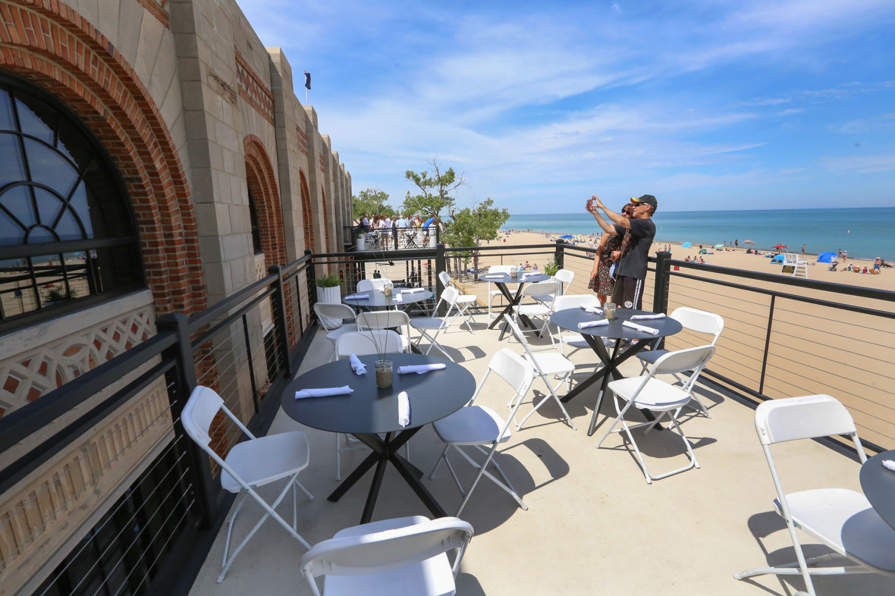 ribbon cutting/tour of remodeled pavillion, dunes state park